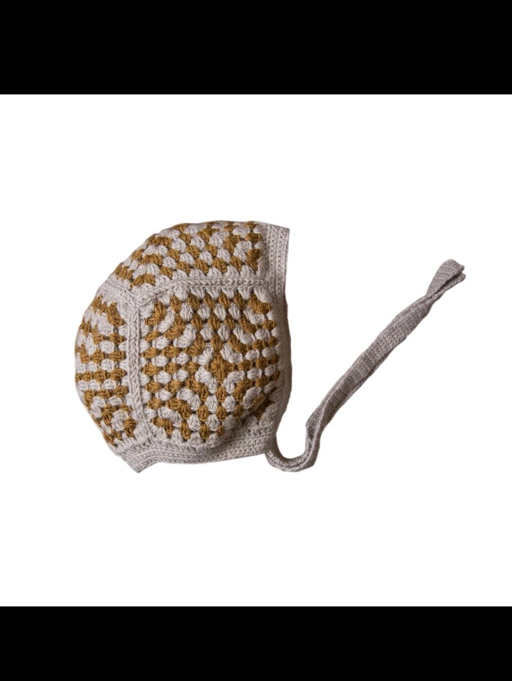 Shirley Bredal Granny Crocheted Bonnet - Amber 18-24 Months